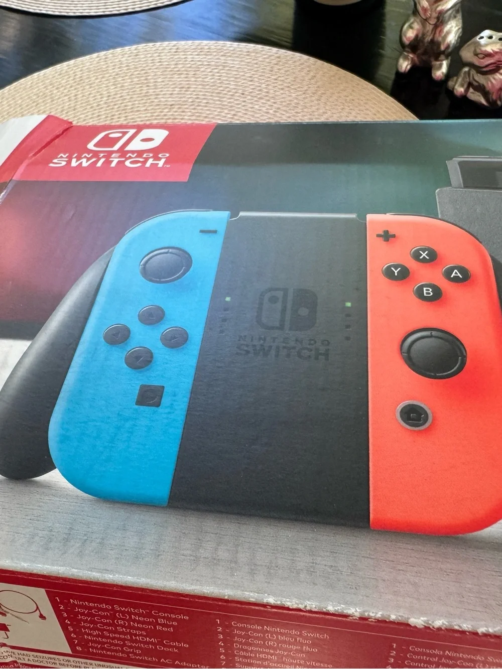 Nintendo Switch with Red and Blue Joy‑Con and Carry Case Not used much!